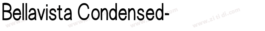 Bellavista Condensed字体转换